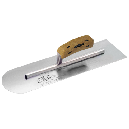 Picture of Elite Series Five Star™ 14" x 4" Carbon Steel Round Front/Square Back Trowel with Cork Handle