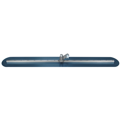 Show details for 18" Round End Blue Steel Fresno Trowel with Swivel Bracket Picture of 18" Round End Blue Steel Fresno Trowel with Swivel Bracket