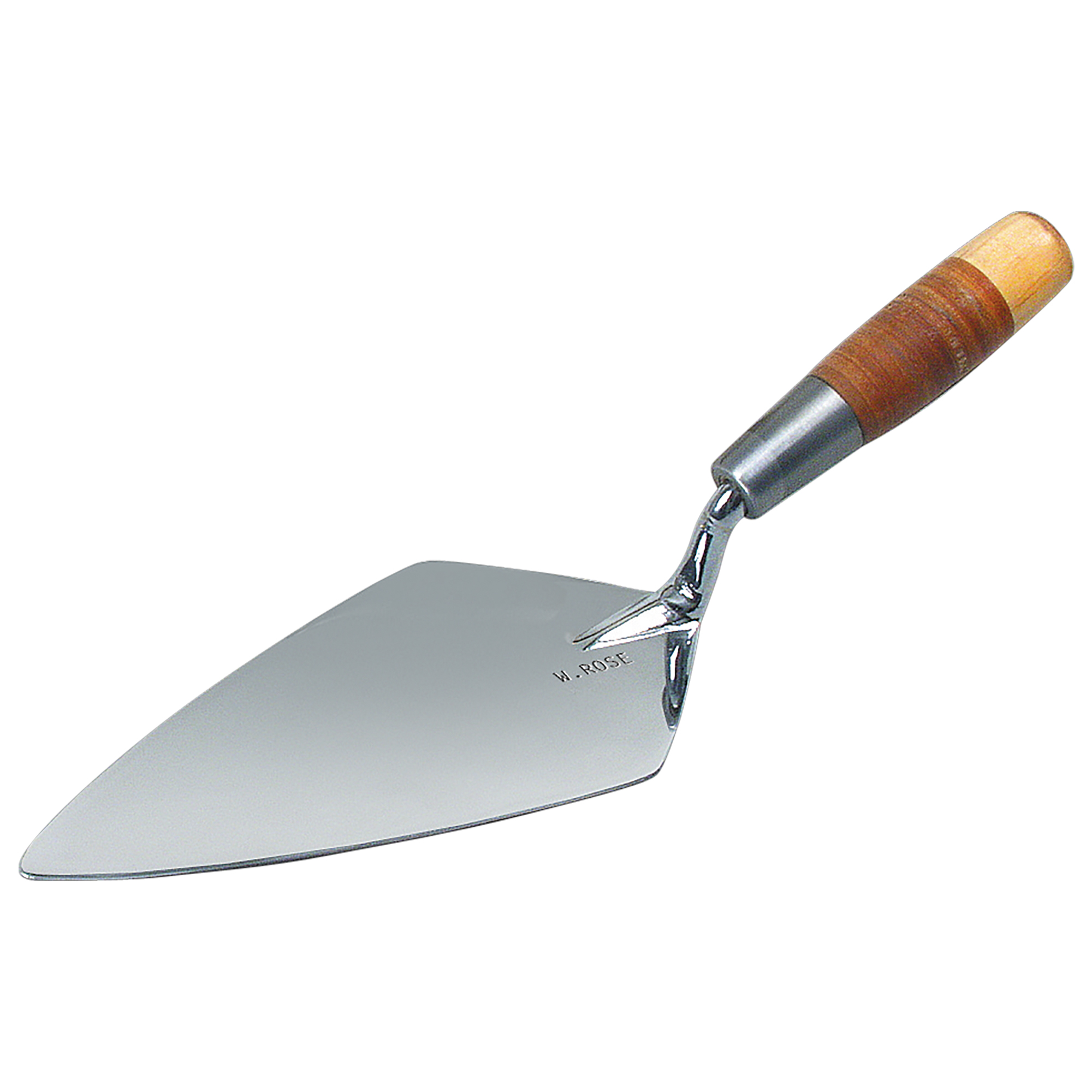 Kraft Tool Co 10" Chrome Ceremonial Trowel with Leather Handle