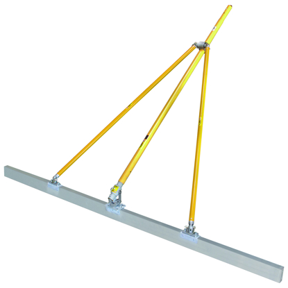 Picture of Gator Tools™ 20' x 1-1/2" x 3-1/2" Diamond XX™ Paving Screed Kit with Bracket, Out Riggers, & 3 Handles          
