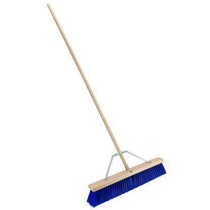 Picture of 24" Blue Poly Floor Broom with Handle