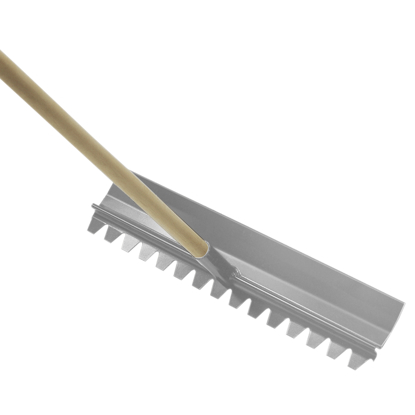 Picture of 24" x 4" Magnesium Concrete Rake with Handle