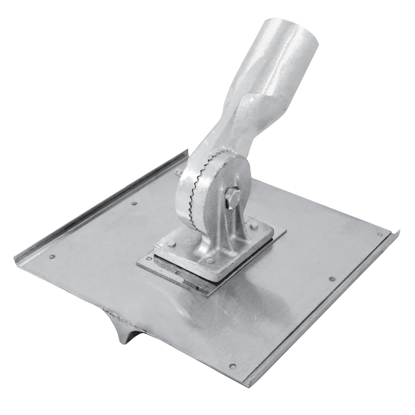 Picture of 10" x 10" 3/4"R, 7/8"D Stainless Steel Walking Seamer/Groover with Threaded Handle Socket