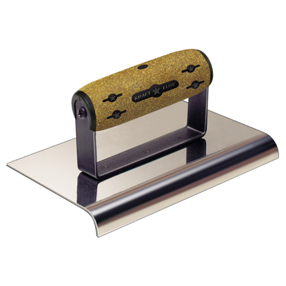 Picture of 6" x 6"  5/8"R Elite Series Five Star™ Stainless Steel Cement Edger with Cork Handle