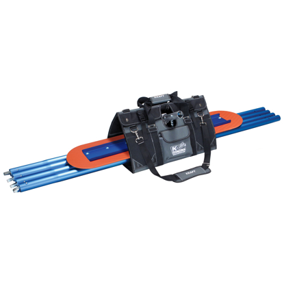 Picture of EZY-Tote Tool Carrier™ with 48" Orange Thunder® with KO-20™ Technology Bull Float, Knucklehead® II Bracket, and (4) 6 Ft. 1-3/4" Button Handles