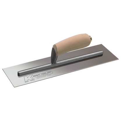 Picture of 12" x 4" Gunite Trowel with Camel Back Wood Handle