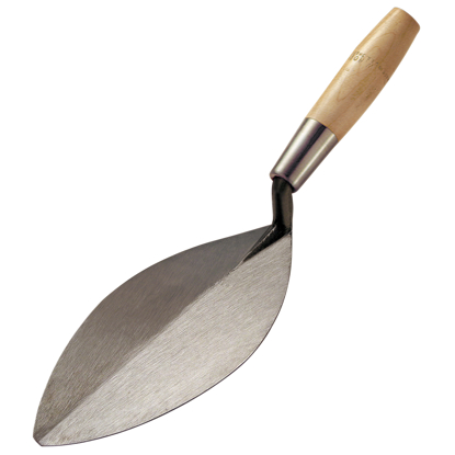 Picture of 9” Pumpkin Seed Trowel with 5" Wood Handle