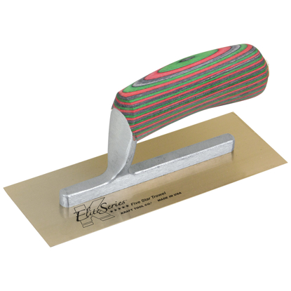 Picture of Elite Series Five Star™ 8" x 3" Golden Stainless Steel Midget Trowel with Laminated Wood Handle