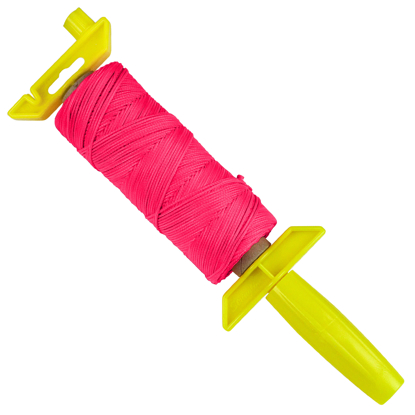 Picture of Fluorescent Pink Braided Nylon Line - 500' on EZ-Winder
