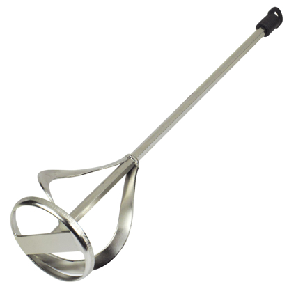 Kraft Tool DC716 Mixing Paddle, Eggbeater, 30in, PlatedSteel