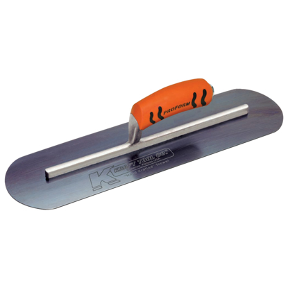 Picture of 24" x 5" Blue Steel Pool Trowel with a ProForm® Handle on a Long Shank