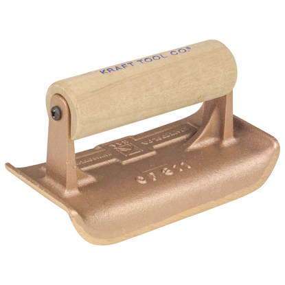 Picture of 6" x 2-3/4"  1/4"R Bronze Edger with Wood Handle