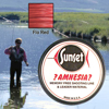 Picture of 6 lb. Red Amnesia Memory Free Fishing Line (Box of 10 Spools)