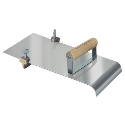 Picture of 5" x 12"  3/8"R, 1/2"D Stainless Steel Edger with Adjustable Groover