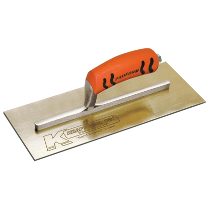 Picture of 12" x 5" Golden Stainless Steel Finish Trowel with ProForm® Handle