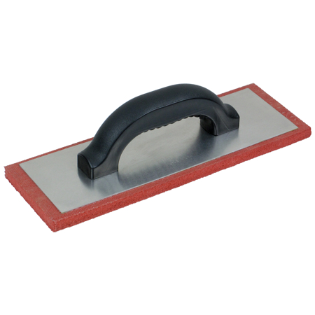 Picture of 12" x 4" x 1/2" Lightweight Red Rubber Float with Plastic Handle