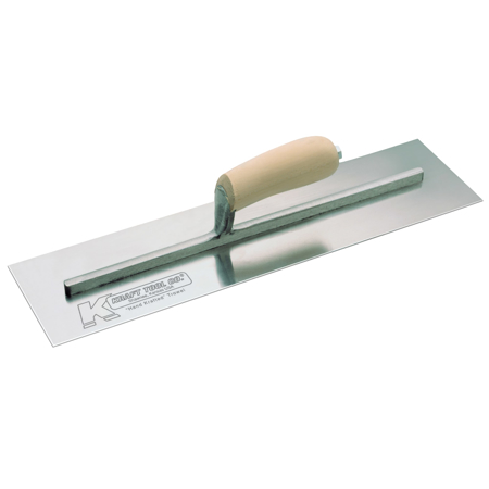 Picture of 14" x 4" Swedish Stainless Steel Cement Trowel with Camel Back Wood Handle