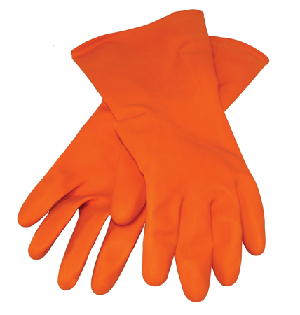 Picture of Orange Latex Gloves