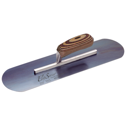 Picture of Elite Series Five Star™ 16" x 4" Blue Steel Pool Trowel with Laminated Wood Handle on a Short Shank