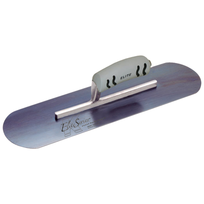 Picture of Elite Series Five Star™ 16" x 4" Blue Steel Pool Trowel with ProForm® Handle on a Short Shank