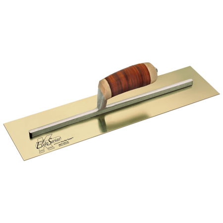 Picture of Elite Series Five Star™ 14" x 5" Golden Stainless Steel Cement Trowel with Leather Handle