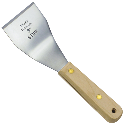 Picture of 3" Bent Stainless Steel Stiff Scraper