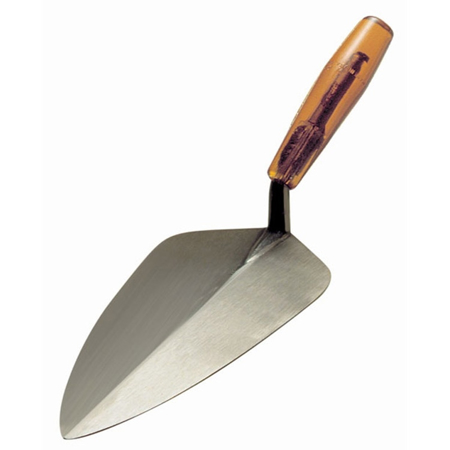 Picture of 10” Narrow Round Heel Brick Trowel with Plastic Handle