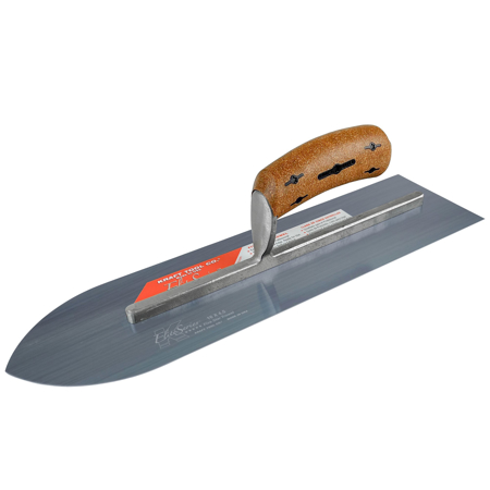 Picture of 20" x 4-1/2" Elite Series Five Star™ Blue Steel Pointed Sword Trowel with Cork Handle