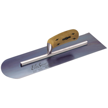 Picture of 14" x 4" Elite Series Five Star™ Blue Steel Round Front/Square Back Trowel with Cork Handle